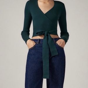 Zara green top